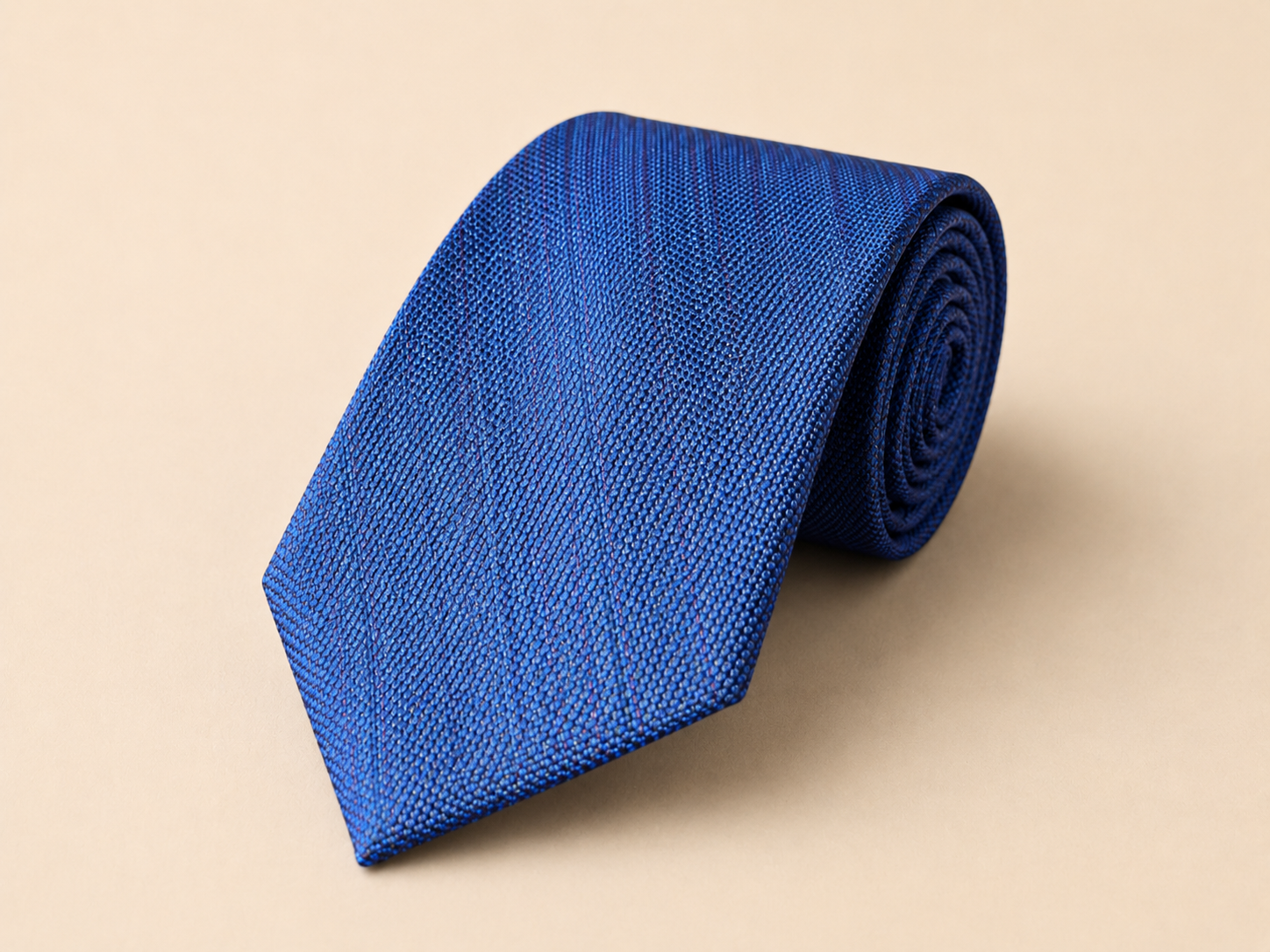 Hakata-ori Mud-Dyed Silk Necktie — Navy by Sanui | Fukuoka Silk