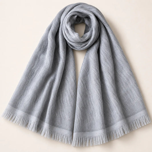 OKANO HIRE Ryo Silk Stole in black, product image